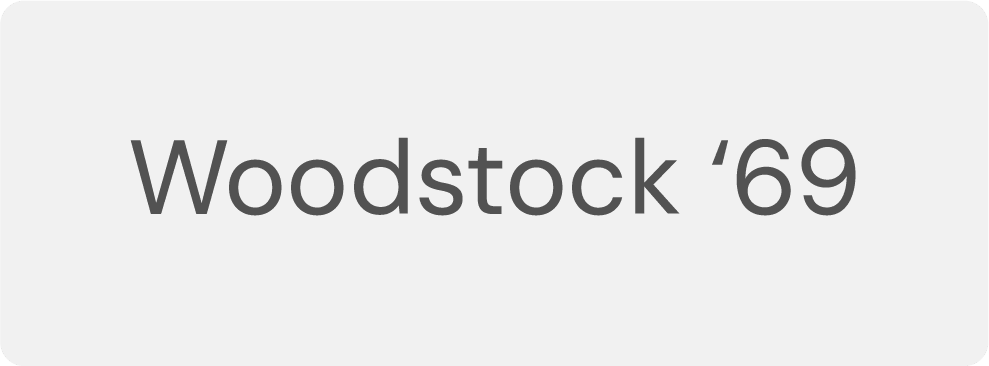 Woodstock 69